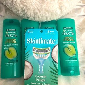 2 Sets of Garnier Fructis Shampoo & Conditioner and a pack of Skintimate…